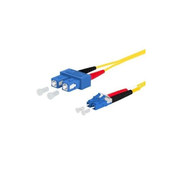 Kabel krosowy METZ CONNECT OpDAT, SC-D/LC-D OS2, 2,5 m