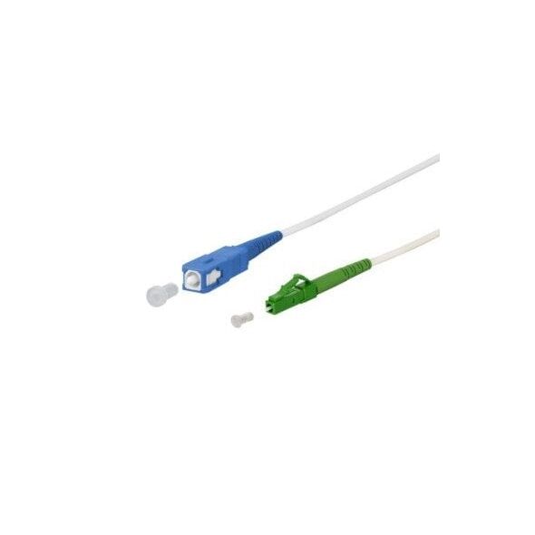 Kabel krosowy METZ CONNECT OpDAT, SC-S/LC-S APC OS2, 20 m
