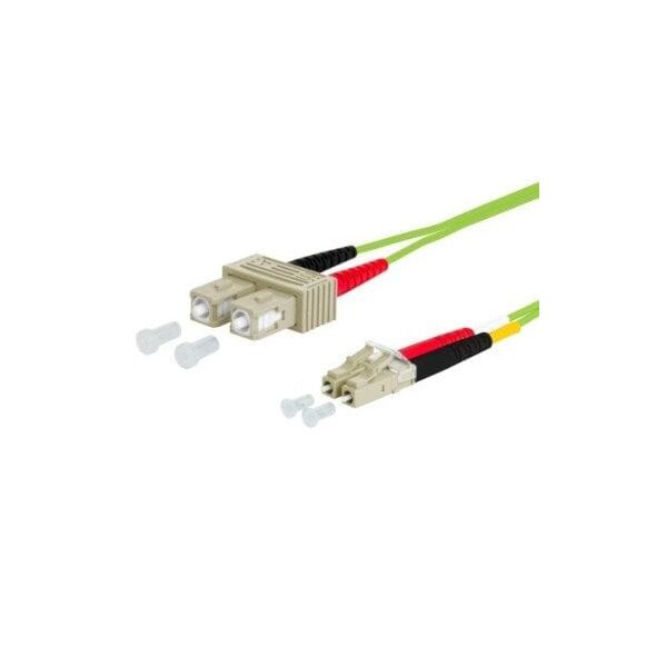 Kabel krosowy METZ CONNECT OpDAT, SC-D/LC-D OM5, 2 m