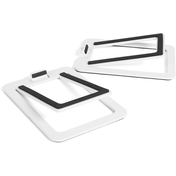 KANTO AUDIO DESKTOP SPEAKER STANDS FOR SMALL SPEAKERS - WHITE (PAIR)