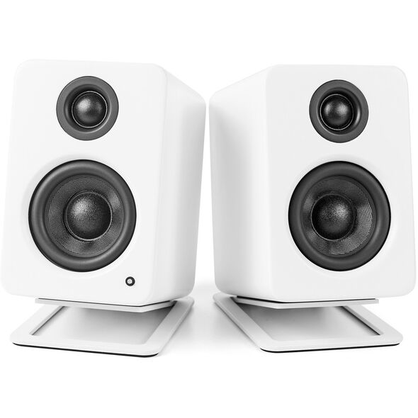 KANTO AUDIO DESKTOP SPEAKER STANDS FOR SMALL SPEAKERS - WHITE (PAIR)