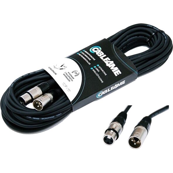 CABLE4ME przewód mikrofonowy sygnałowy XLR/XLR 15m