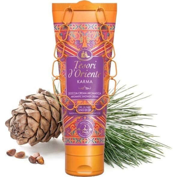 Conter TESORI D`ORIENTE Kremowy Żel pod prysznic Karma - Kwiat Nashi & Drzewo Cedrowe 500ml