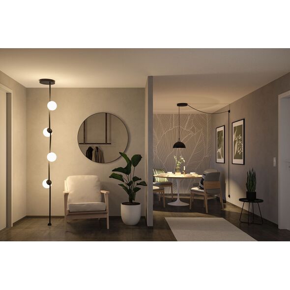 Φωτιστικό σύστημα ULine BALL LED 8W 795lm 3000K 150mm IP20 48V μαύρο / αλουμίνιο