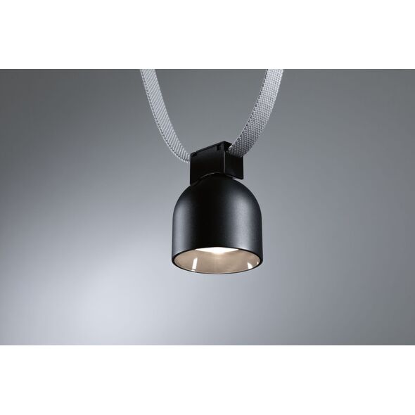 Σύστημα προβολέα ULine RONDE LED 7W 405lm 3000K 85mm IP20 48V μαύρο / αλουμίνιο