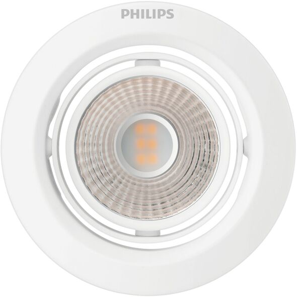 Recessed LED luminaire PHILIPS POMERON SCENE SWITCH, 5 W, 2700 K, 330 lm, dimmable O9 cm
