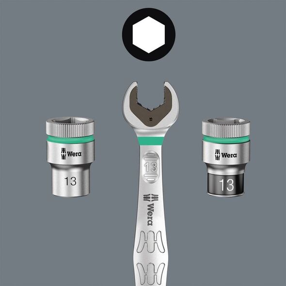 Wera Wera socket magnetic strip A Imperial 1 socket set 1/4, imperial (black/green, 9?piece)