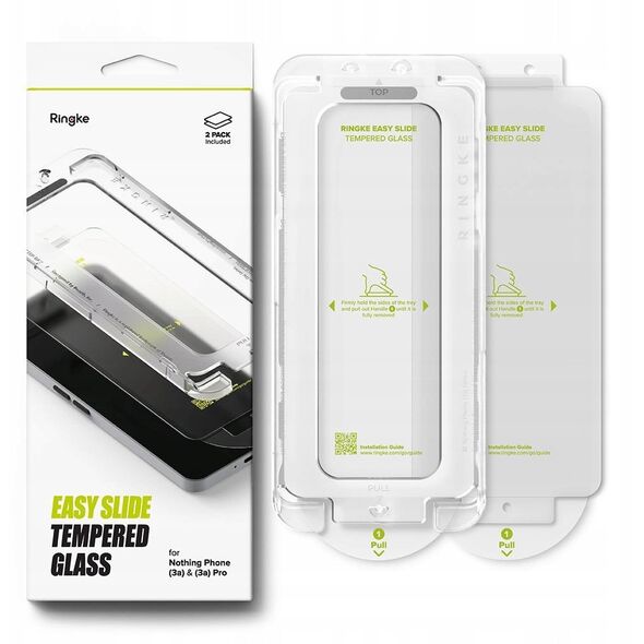 SZKŁO HARTOWANE RINGKE EASY SLIDE 2-PACK NOTHING PHONE 3A / 3A PRO CLEAR