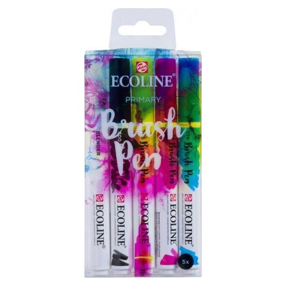 EcoLine markery Ecoline Brush Pen podstawowe 5 szt