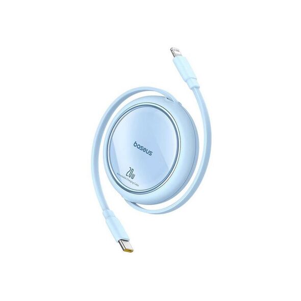 Baseus Retractable USB-C to Lightning Cable 20W Μπλε 1m (P10364501311-00) (BASP10364501311-00) έως 12 άτοκες Δόσεις