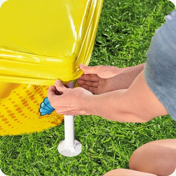 Bestway Basen ogrodowy stelażowy dla dzieci z piaskownicą 213 x 112 x 30,5 cm Bestway 561CF