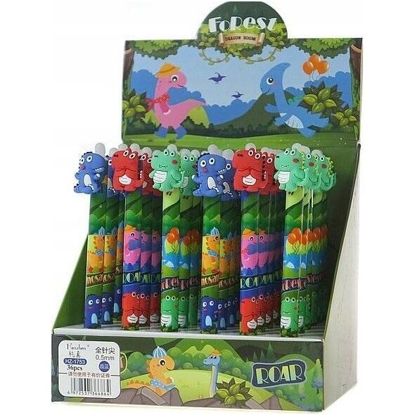 Teka Długopis żelowy dinozaur (36szt)