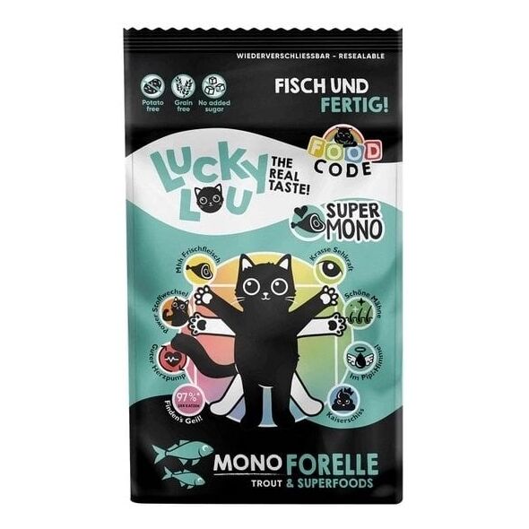 Lucky Lou Food Code Μόνο Πέστροφα 340g