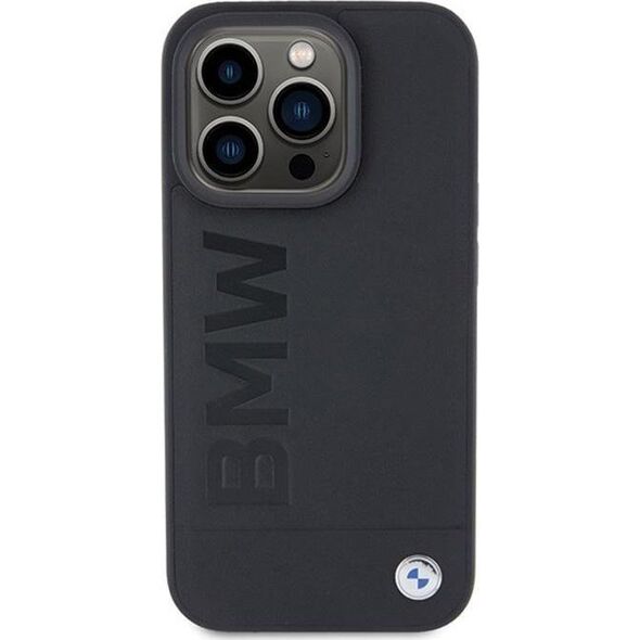 BMW BMW Leather Hot Stamp - Etui iPhone 15 Pro Max (czarny)