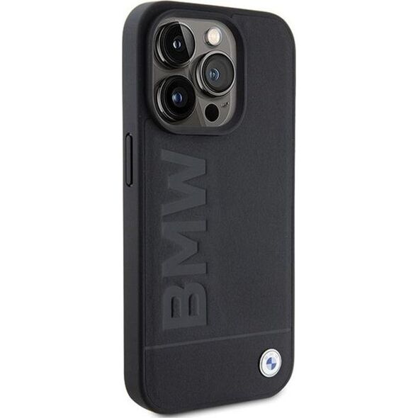 BMW BMW Leather Hot Stamp - Etui iPhone 15 Pro Max (czarny)