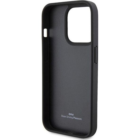 BMW BMW Leather Hot Stamp - Etui iPhone 15 Pro Max (czarny)