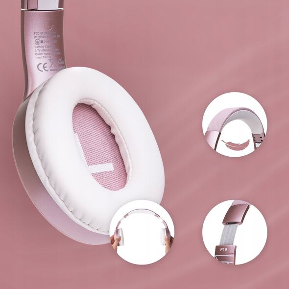 Ακουστικά Bluetooth PowerLocus P19 Rose Gold