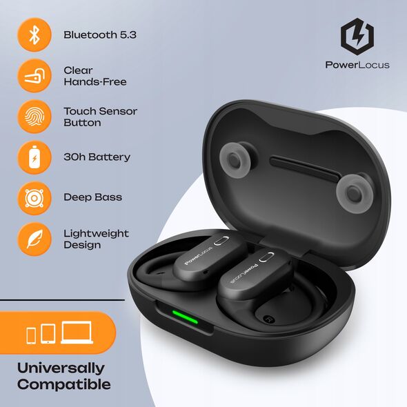 Ακουστικά Bluetooth PowerLocus Open Ear Move