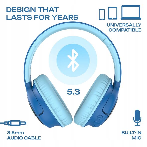 Ακουστικά Bluetooth PowerLocus Bobo Kids Blc/Blue