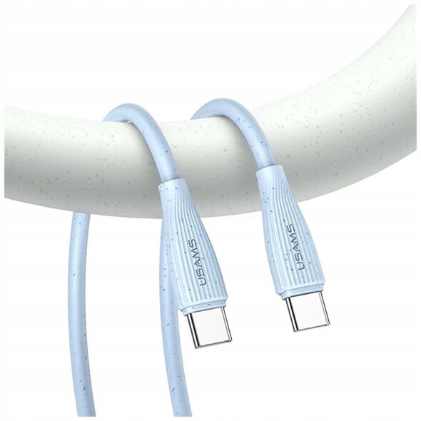 Kabel USAMS Green Series SJ716 60W USB-C do USB-C 1m niebieski