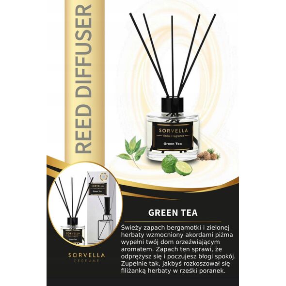 SORVELLA Home Diffuser patyczki zapachowe Green Tea 120ml