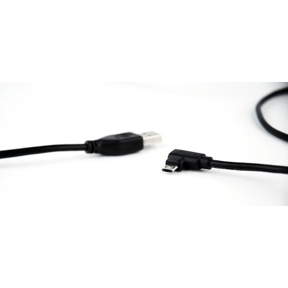 Kabel USB Gembird kątowy micro USB do USB 2.0 Czarny (CCB-USB2-AMmDM90-6)