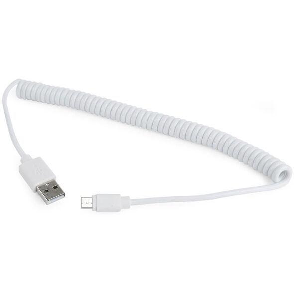 Kabel USB Gembird USB-A - microUSB 1.8 m Biały (CC-mUSB2C-AMBM-6-W)