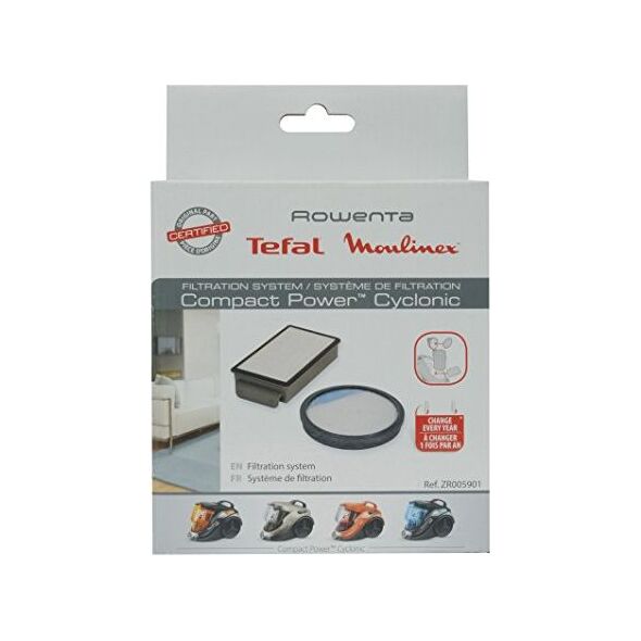 Tefal Filtry do odkurzaczy bezworkowych Tefal i Rowenta z linii Compact Power - ZR005901