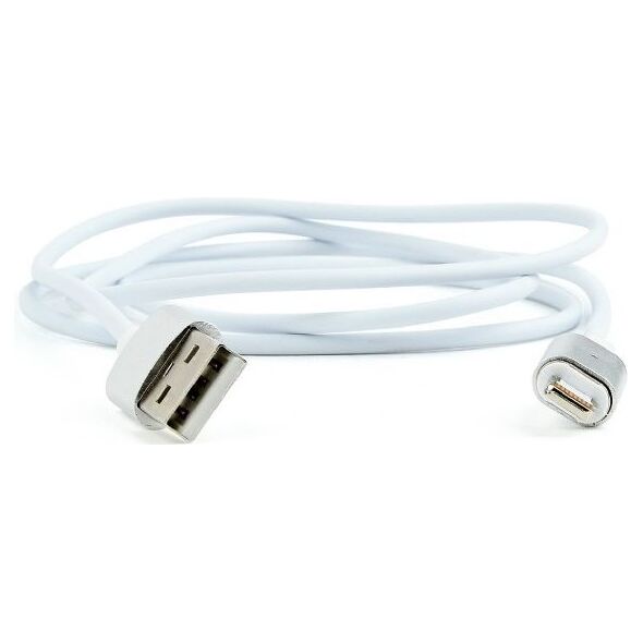 Kabel USB Gembird USB-A - Lightning 1 m Srebrny (CC-USB2-AMLMM-1M)