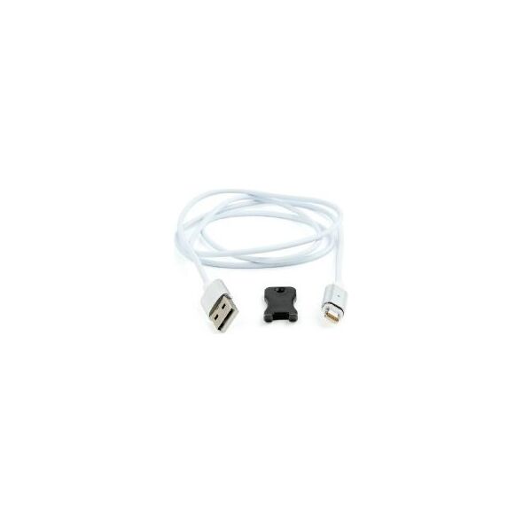 Kabel USB Gembird USB-A - Lightning 1 m Srebrny (CC-USB2-AMLMM-1M)