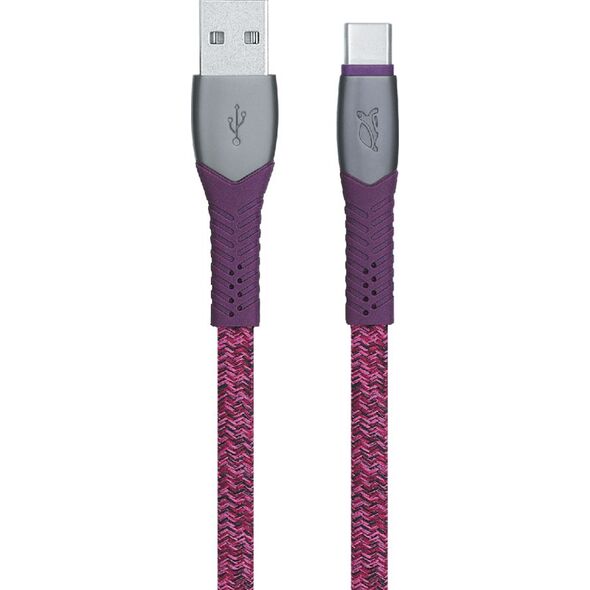 Kabel USB RivaCase USB-A - USB-C 1.2 m Czerwony (PS 6102 RD12)