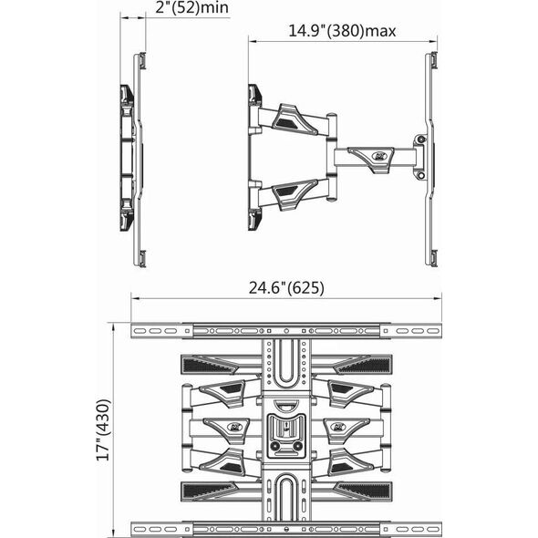 NB Uchwyt ścienny P6 45'' - 75''