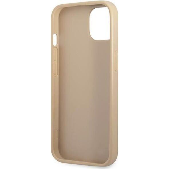 Guess Etui Guess GUHCP14MPSATLE Apple iPhone 14 Plus beżowy/beige hardcase SaffianoTriangle Logo
