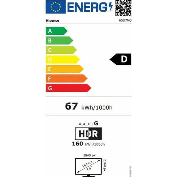 Telewizor Hisense Smart TV Hisense 65U7NQ 4K Ultra HD 65"