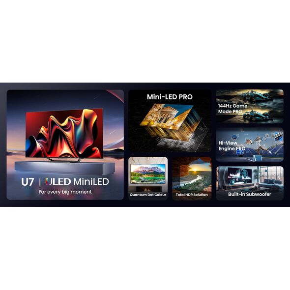 Telewizor Hisense Smart TV Hisense 65U7NQ 4K Ultra HD 65"