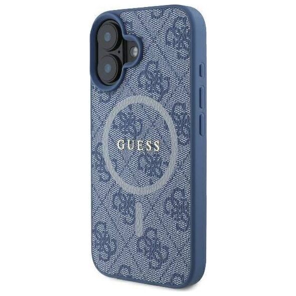 Guess Guess GUHMP16SG4GFRB iPhone 16 6.1" niebieski/blue hardcase 4G Ring Classic Logo MagSafe