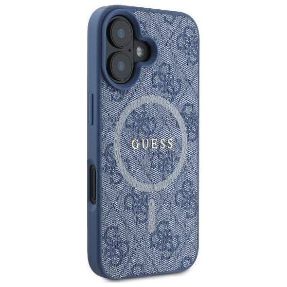 Guess Guess GUHMP16SG4GFRB iPhone 16 6.1" niebieski/blue hardcase 4G Ring Classic Logo MagSafe