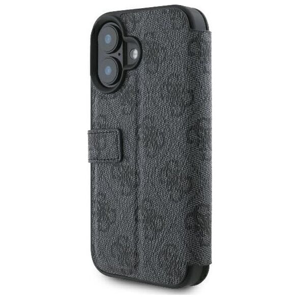 Guess Guess GUBKP16S4GMGGR iPhone 16 6.1" czarny/black book 4G Metal Logo