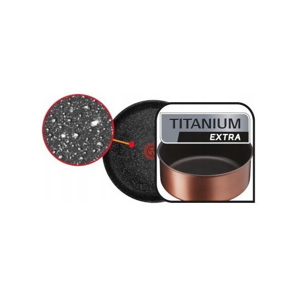 Patelnia Tefal TEFAL Frying Pan L7600653 Ingenio Eco Respect Frying Diameter 28 cm Suitable for induction hob Removable handle Copper