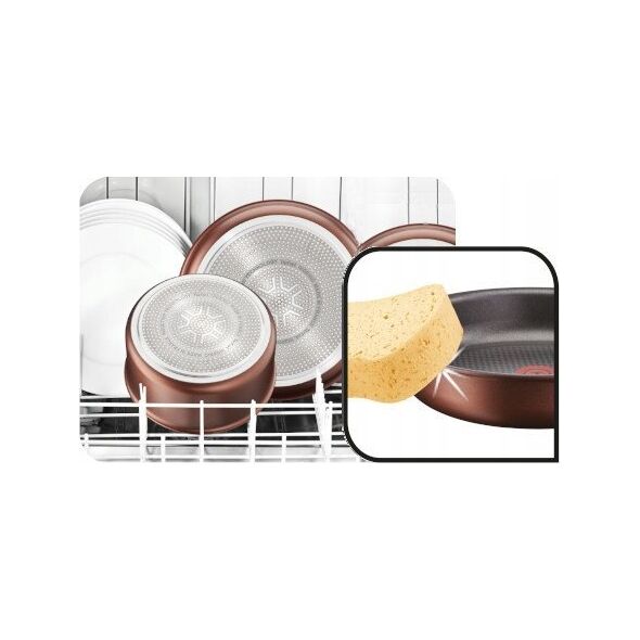 Patelnia Tefal TEFAL Frying Pan L7600653 Ingenio Eco Respect Frying Diameter 28 cm Suitable for induction hob Removable handle Copper