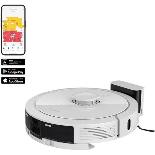 AENO Laser Robot vacuum cleanerwith 5200 mah battery .2 in1 water tankand dustbin 300mi dustbin 300ml waterank suction4000pa.
