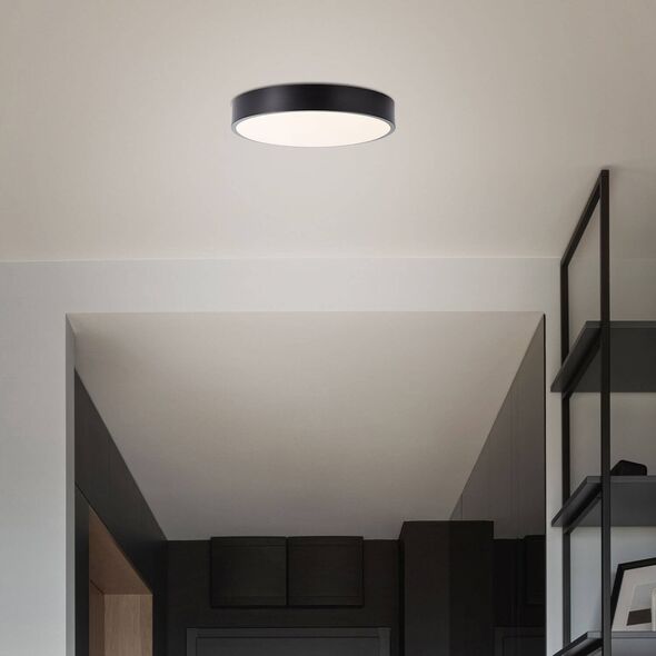 Ceiling LED lamp BRILLIANT SLIMLINE, 24 W, 3000 K, 2400 lm, black, O 33 x 6.5 cm