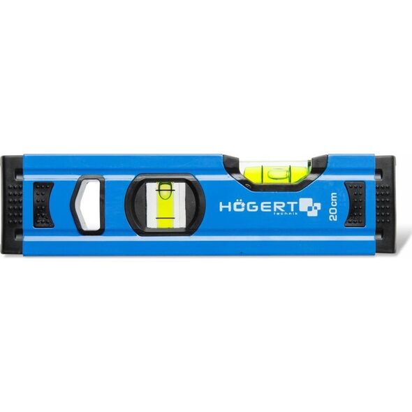 Högert Technik Poziomnica aluminiowa 20 cm 2 libelki spakowana w displayu ekspozycyjnym (inner box)