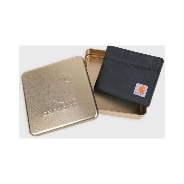 Carhartt Portfel Carhartt Saddle Leather Bifold Black