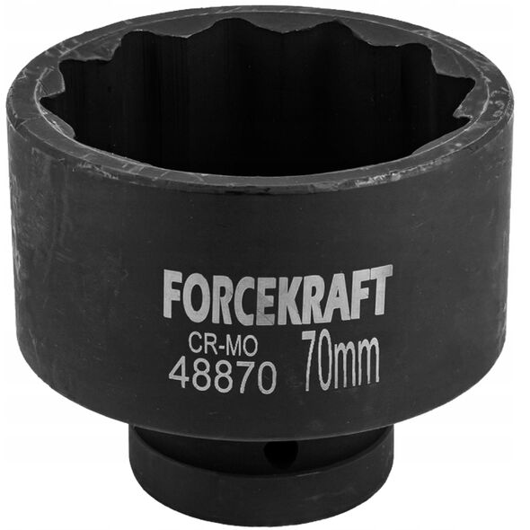 Καρυδάκι κρούσης 70mm 1" (12-γωνιακό) Forcekraft
