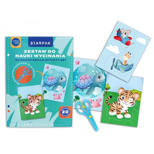 Σετ για εκμάθηση κοπής A4 NOZ ANIMALS STKPB1/24