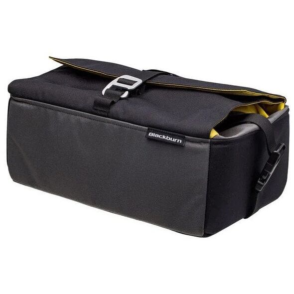 Torba na bagażnik BLACKBURN GRID BASKET BAG black/yellow/grey, wodoodporna, 8,5-22L (NEW 2025)