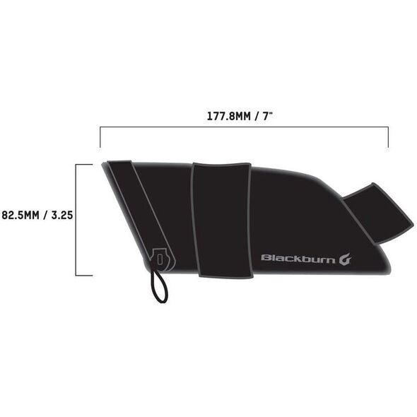 Torba pod siodło BLACKBURN GRID MEDIUM SEAT BAG black, wodoodporna, odblaskowa, 0,8L (NEW 2025)