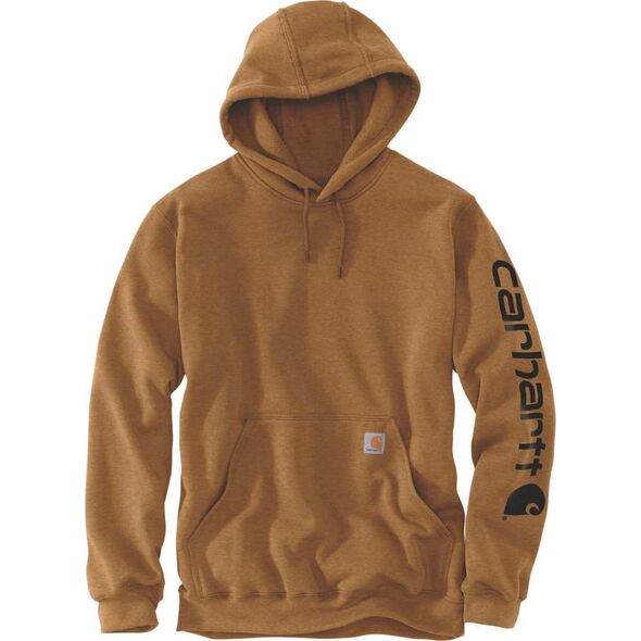 Carhartt Bluza Carhartt Midweight Signature Sleeve Brown