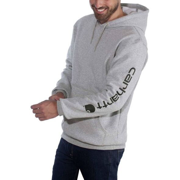 Carhartt Bluza Carhartt Midweight Signature Logo Grey